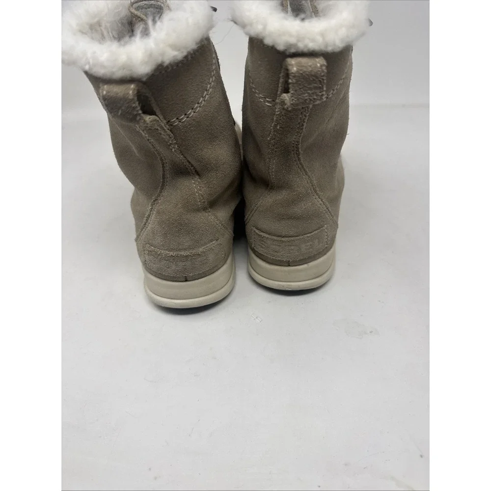 Sorel Explorer NL3424-271 Ivory Gray Waterproof Insulated Boots Womens 7.5
